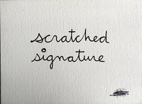Scratched signature de Ben Vautier, 1975
