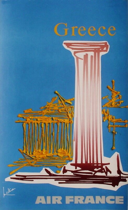 Air France - Grèce de Georges Mathieu, 1968