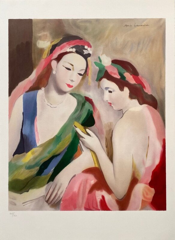 Deux jeunes filles de Marie Laurencin, vers 1980