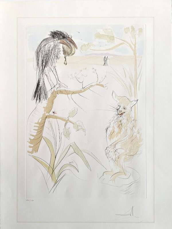 Le Corbeau et le Renard de Salvador Dalí, 1974