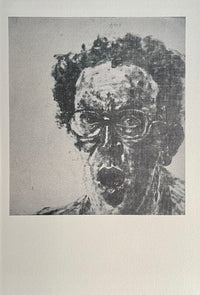 Autoportrait à la bouche ouverte d'Avigdor Arikha, 1990