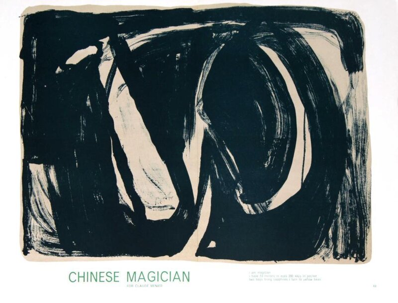 Chinese Magician de Bram van Velde, 1964