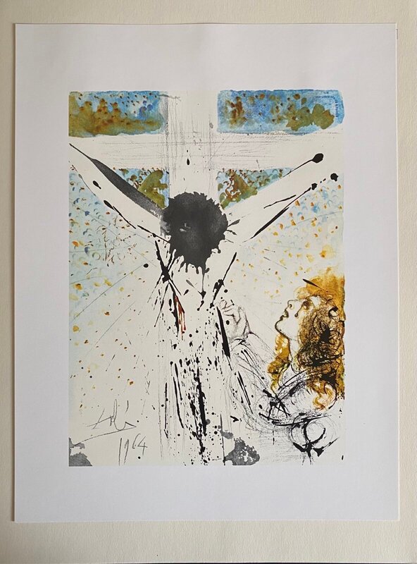 Mary Magdalene weeps for the crucified one (John 19:25) by Salvador Dalí, 1985 (view 2)