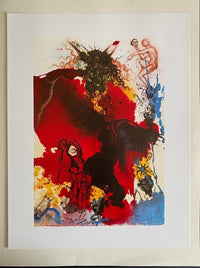 The temptation of Christ in the wilderness (Matthew 4:1) by Salvador Dalí, 1985 (view 2)