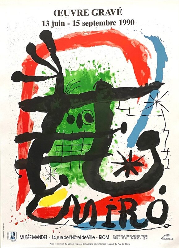 Riom 1990 de Joan Miró, 1990
