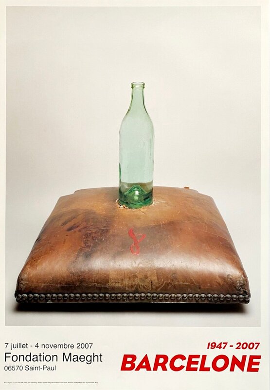 Coussin et bouteille (Barcelone 1947-2007) d'Antoni Tàpies, 2007