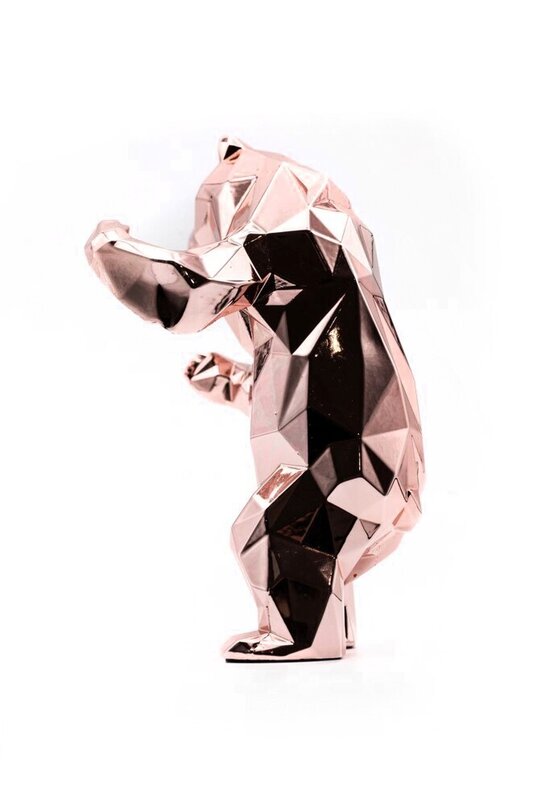 Bear Spirit (Gold Pink Edition) de Richard Orlinski, 2022 (vue 2)