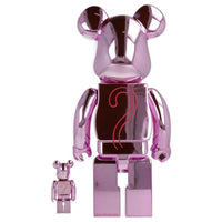 Pink Panther Chrome 400% + 100% de BE@RBRICK, 2022 (vue 3)