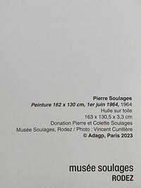Peinture, 1er juin 1964 de Pierre Soulages, 2023 (vue 4)