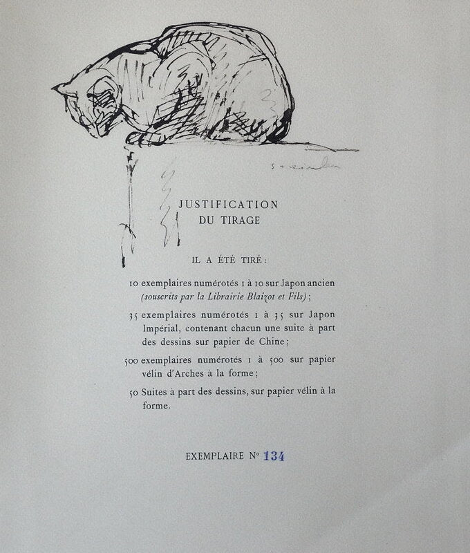 Chats et Autres Bêtes de Théophile Alexandre Steinlen, 1933 (vue 3)