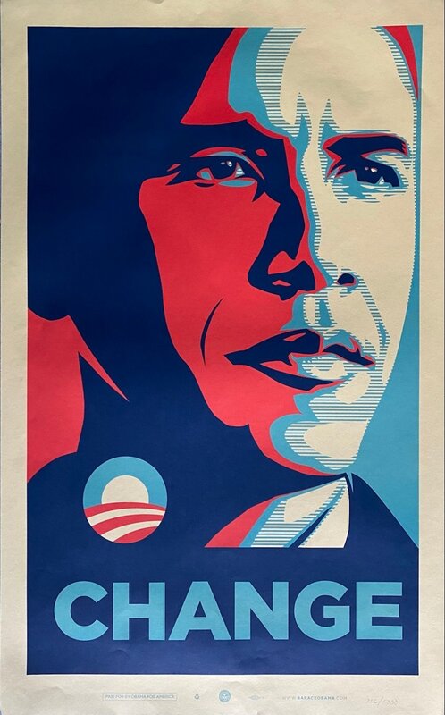 Obama Change de Shepard Fairey, 2008