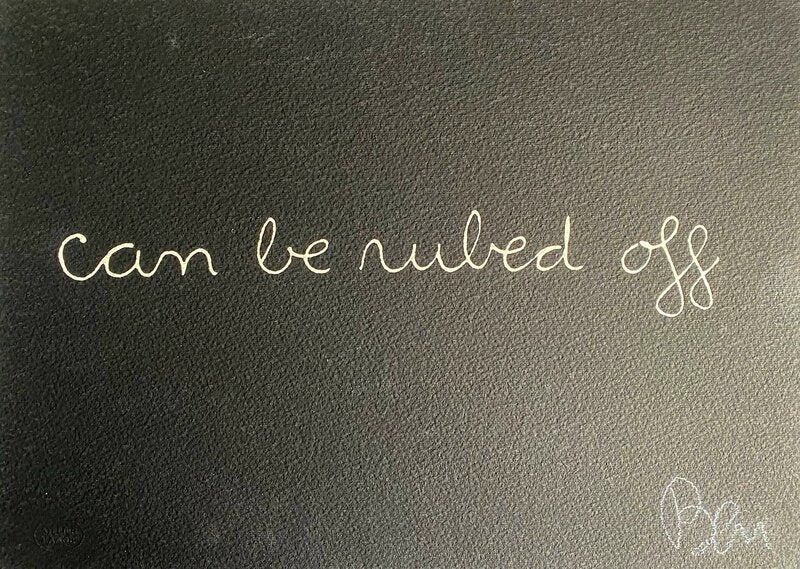 Can be ruled off by Ben Vautier, 1975