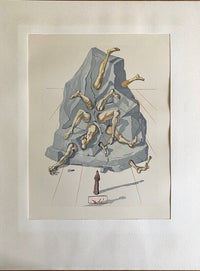 La Divine Comédie - Enfer 19 - Les Simoniaques de Salvador Dalí, 1963