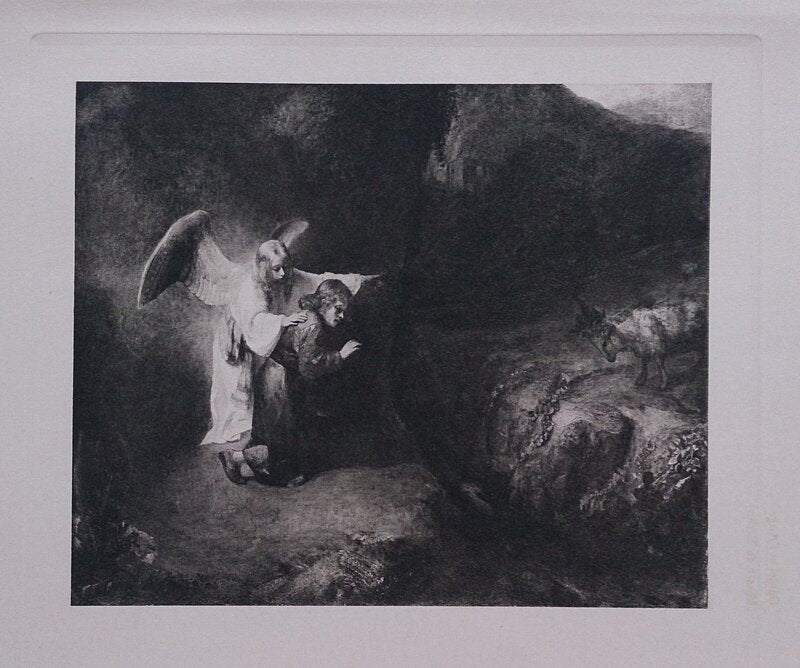 Daniel et L'ange by Rembrandt van Rijn, c. 1910