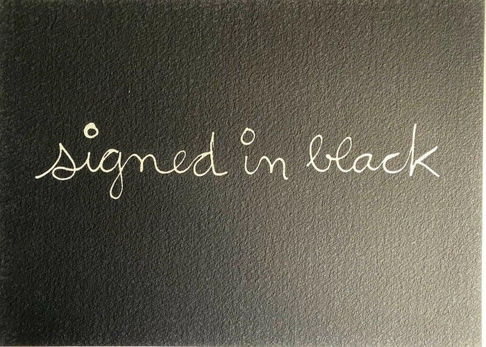 Signed in black de Ben Vautier, 1975