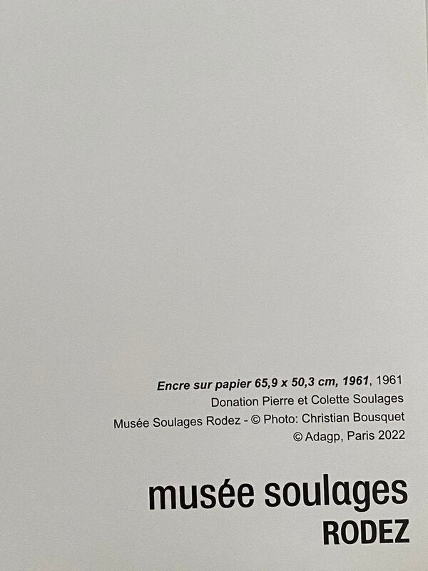 Encre sur papier by Pierre Soulages, 1961 (view 4)