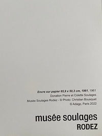 Encre sur papier by Pierre Soulages, 1961 (view 4)