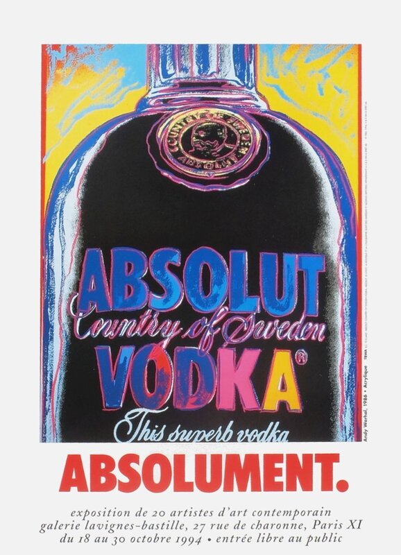 Absolut Vodka d'Andy Warhol, 1994