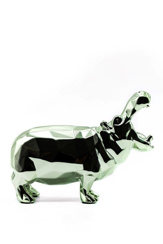 Hippo Spirit (Water Green Edition) de Richard Orlinski, 2022 (vue 2)