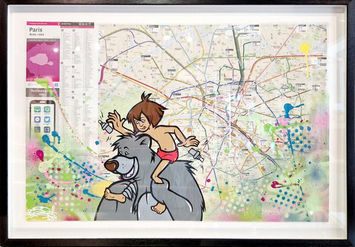 Mowgli & Baloo (Metro Map of Paris) de FAT, 2020