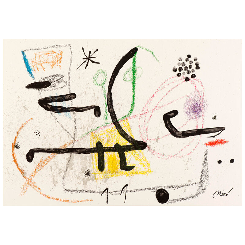 Maravillas con Variaciones Acrósticas 9 by Joan Miró, 1975