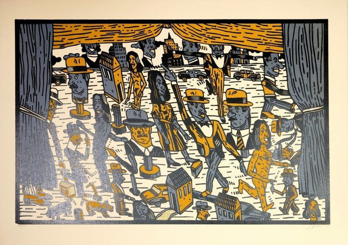 Théâtre de la ville V by Antonio Seguí, 1992