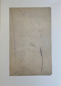 Studio di donna con dedica d'Amedeo Modigliani, 1918