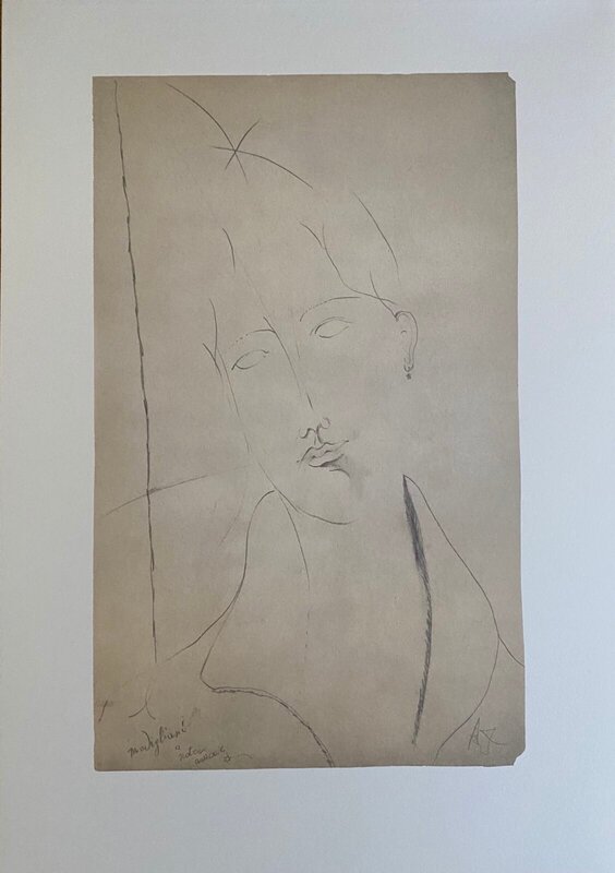 Studio di donna con dedica by Amedeo Modigliani, 1918