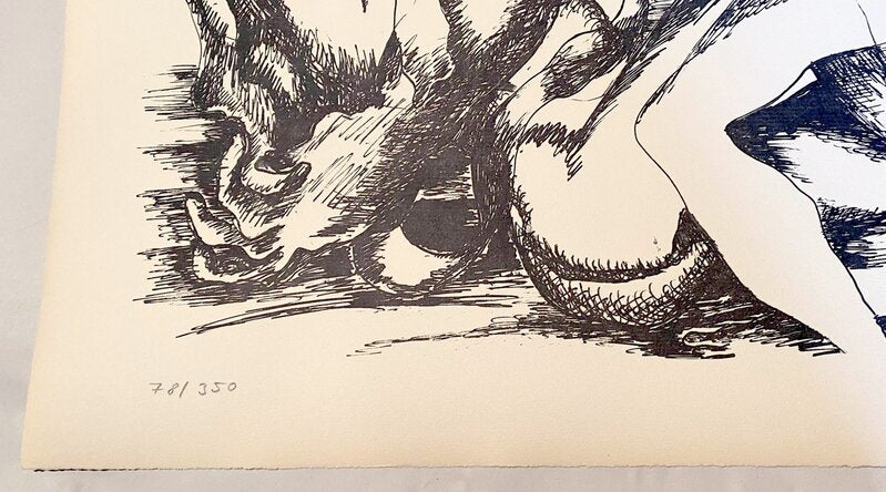 The Labours of Hercule - Fight against Hippolyte, queen of the Amazons by Ossip Zadkine, 1960 (view 2)