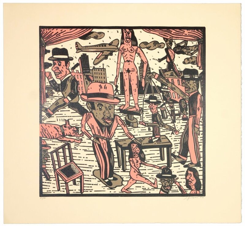 Théâtre de la ville VII by Antonio Seguí, 1992