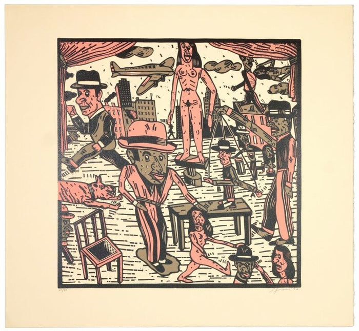 Théâtre de la ville VII by Antonio Seguí, 1992