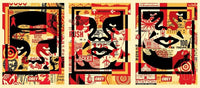 Obey 3 Face Collage de Shepard Fairey, 2019