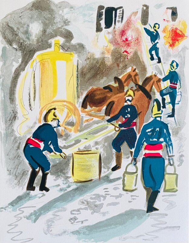 Mémoires d'un naïf : Pompiers by Yves Brayer, 1967