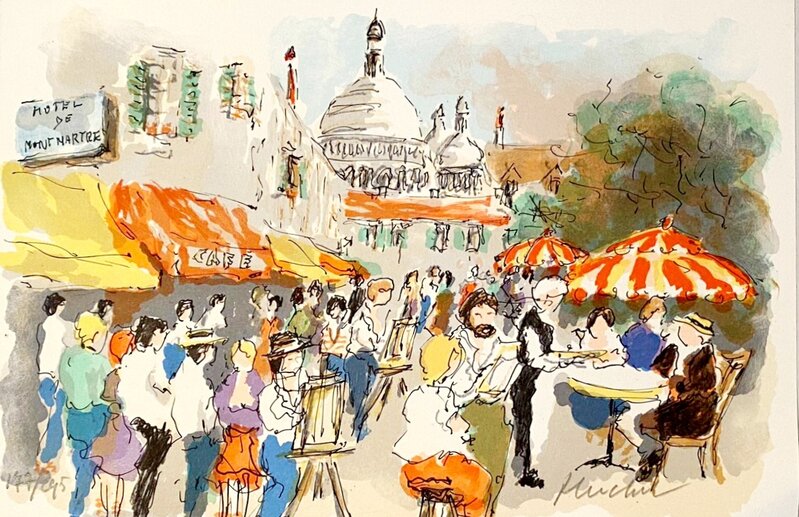 Montmartre: Place du Tertre et Sacré-Cœur d'Urbain Huchet, 1960