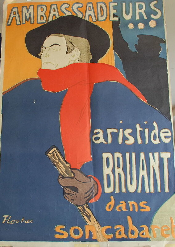 Ambassadeurs. Aristide Bruant dans son cabaret de Henri de Toulouse-Lautrec, vers 1940