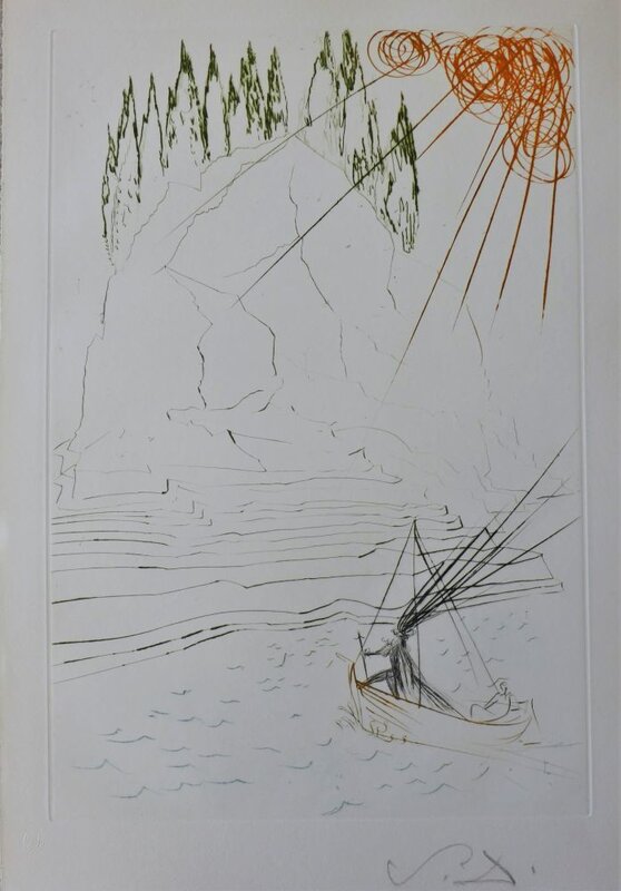 Tristan and Iseult : The Fight with Morhoult de Salvador Dalí, 1970