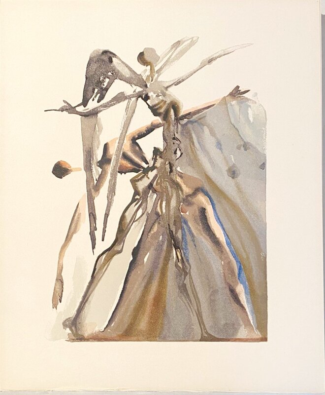 La Divine Comédie - Purgatoire 04 - Les Négligents by Salvador Dalí, 1963