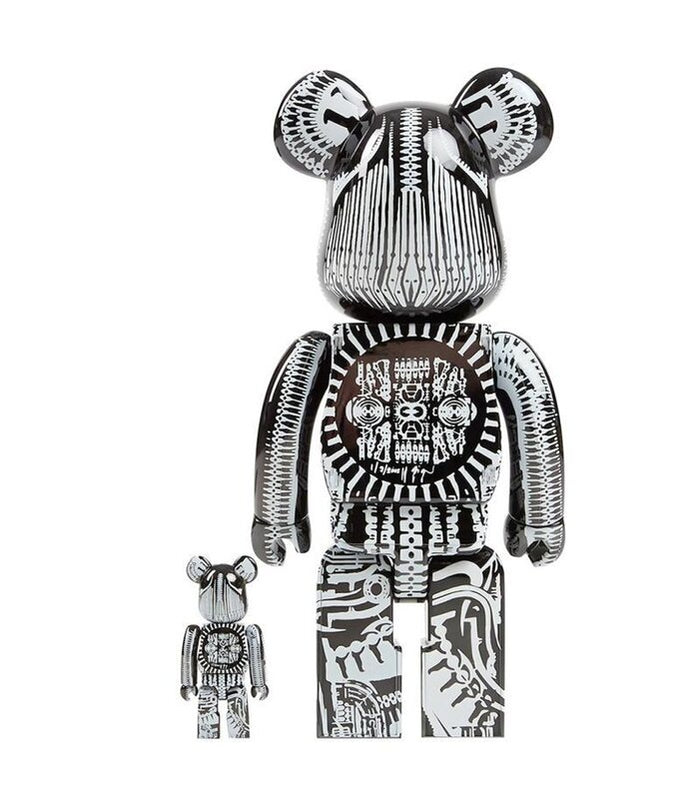Bearbrick H.R. Giger Black Chrome 400% + 100% by BE@RBRICK, 2021 (view 2)
