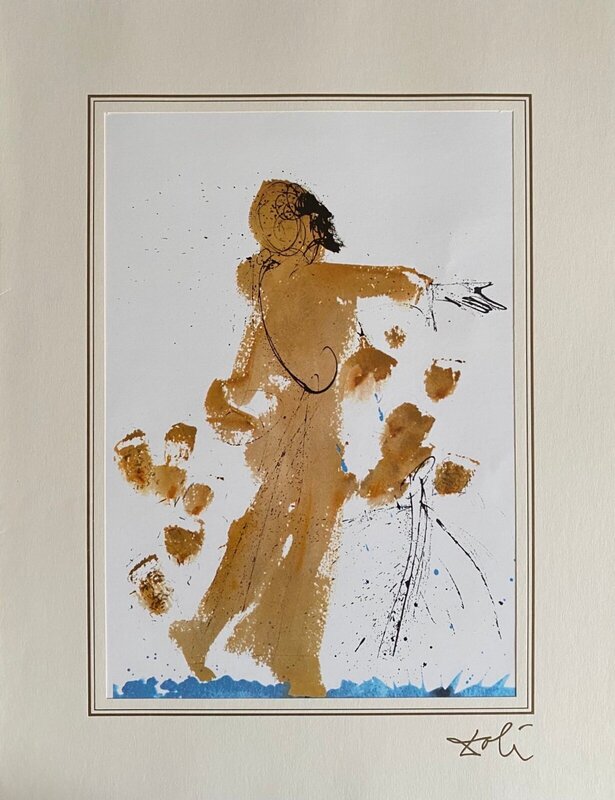 Christ walks on the Sea of Galilee (Mark 6:48-50) by Salvador Dalí, 1985