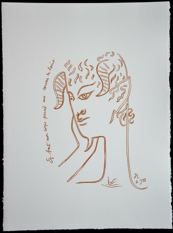 Vitre d'hiver de Jean Cocteau, 1958