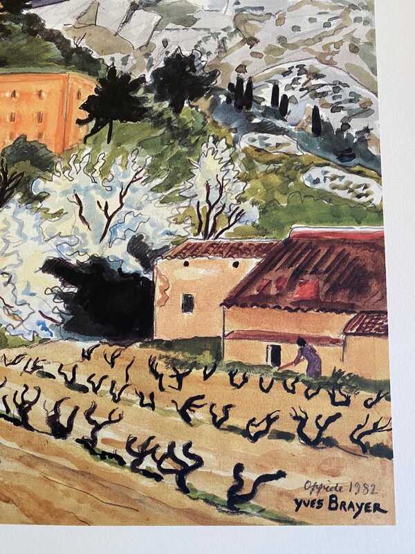 Cerisiers en fleurs à Oppède by Yves Brayer, 1992 (view 3)
