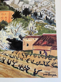 Cerisiers en fleurs à Oppède by Yves Brayer, 1992 (view 3)
