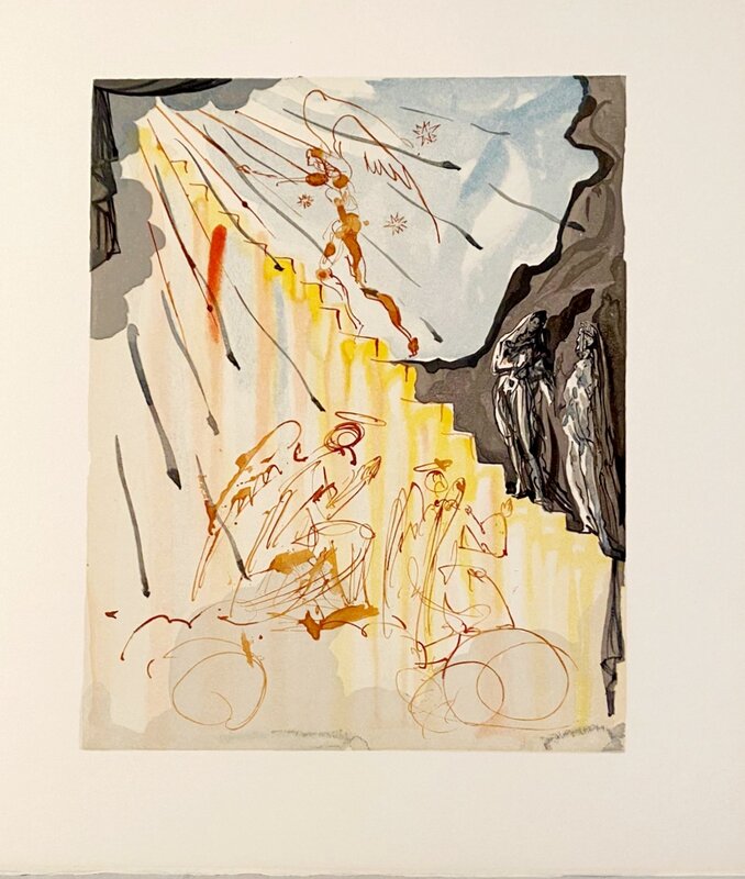 La Divine Comédie - Paradis 21 - L'échelle mystique de Salvador Dalí, 1963