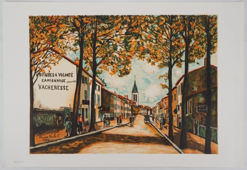 La Vacheresse, route National à Anse by Maurice Utrillo, 1980-1989