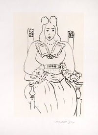 Etude pour poème de Charles d'Orléans de Henri Matisse, 1942-43