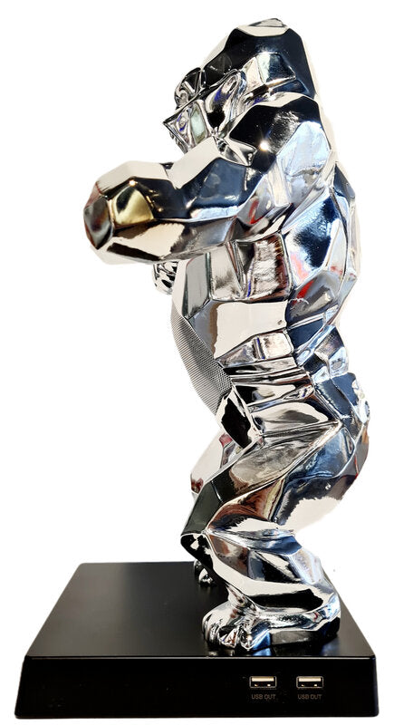Wild Kong Speaker (Silver) de Richard Orlinski, 2020 (vue 3)