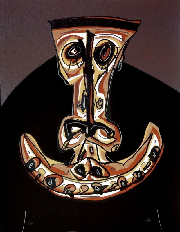 Melanchton II d'Antonio Saura, 1988