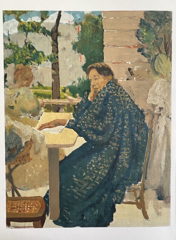 Femme au peignoir bleu moucheté, vers 1891-1893 by Ker-Xavier Roussel, 1966