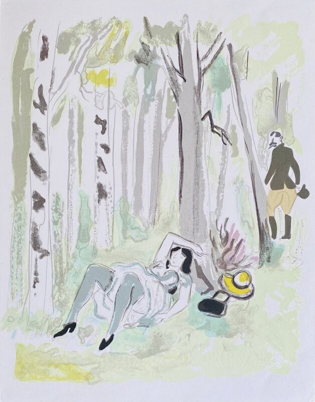 Mémoires d'un naïf : Forêt by Yves Brayer, 1967