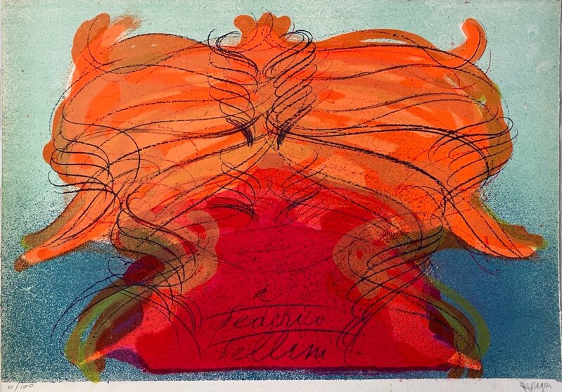 Hommage à Federico Fellini de Jean Messagier, 1976